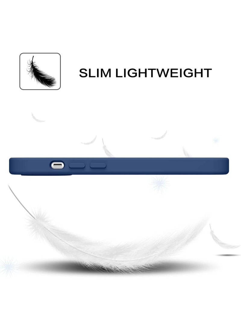 iPhone 15 Pro Max Case 6.7 Inch Liquid Gel Silicone iPhone 15 Pro Max Cover Inside Microfiber Soft Silky Touch Anti-Scratch Thin Shockproof Cover Compatible with iPhone 15 Pro Max