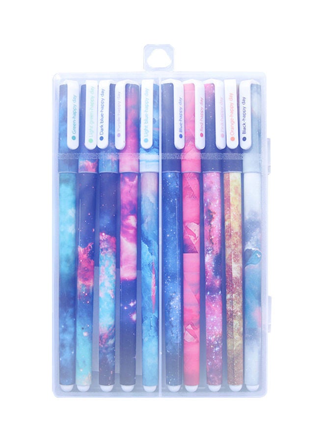 NIBEMINENT 10-Piece Gel Pen Set For Writing Highlighter Neutral Pens Multicolor