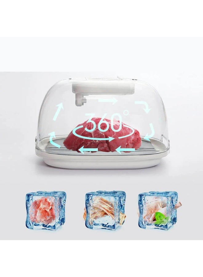 KAYUSO Kitchen Food Defrosting Tray, Rapid Steak Defroster and Portable Thawing Plate, 360° Uniform Defrosting, Type-C Charging, Food-Grade Material, Quick Thaw for Meat, Seafood, and Poultry - Image 1