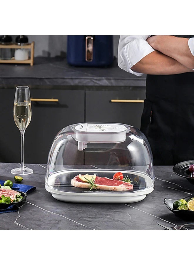 KAYUSO Kitchen Food Defrosting Tray, Rapid Steak Defroster and Portable Thawing Plate, 360° Uniform Defrosting, Type-C Charging, Food-Grade Material, Quick Thaw for Meat, Seafood, and Poultry - Image 2