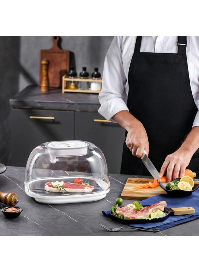 KAYUSO Kitchen Food Defrosting Tray, Rapid Steak Defroster and Portable Thawing Plate, 360° Uniform Defrosting, Type-C Charging, Food-Grade Material, Quick Thaw for Meat, Seafood, and Poultry - Image 5