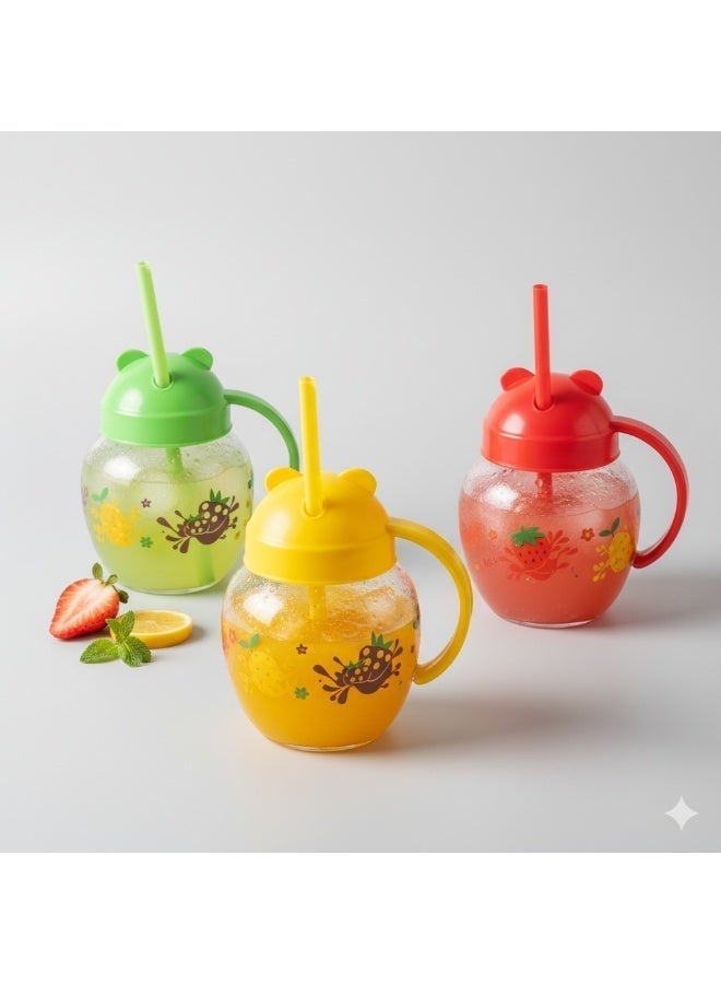 كلوكس طقم كاسات زجاج للأطفال 3 حبة - Image 3