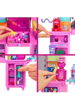 Mattel Games Extra Doll And Vanity Playset With Exclusive Doll, Pet Puppy And 45+ Pieces And Accessories  - Image 4