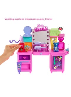 Mattel Games Extra Doll And Vanity Playset With Exclusive Doll, Pet Puppy And 45+ Pieces And Accessories  - Image 3