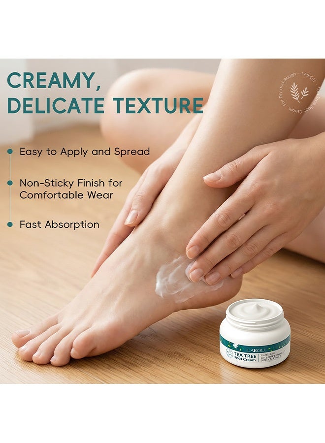 Laikou Australian Tea Tree Moisturizing Cream - Hydrates and Moisturizes, Prevents Dryness and Cracking（60g） - Image 4