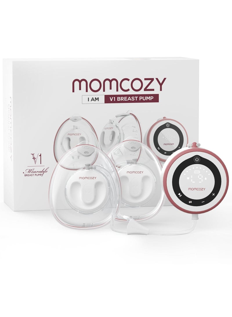 Momcozy - Hospital Grade Breast Pump V1, Hands-Free & Portable Double Electric Breast Pump, Smart Touch Screen, 3 Modes & 9 Levels - Image 1