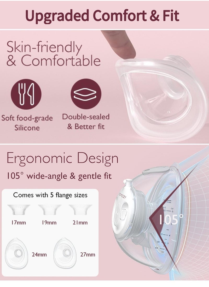 Momcozy - Hospital Grade Breast Pump V1, Hands-Free & Portable Double Electric Breast Pump, Smart Touch Screen, 3 Modes & 9 Levels - Image 1