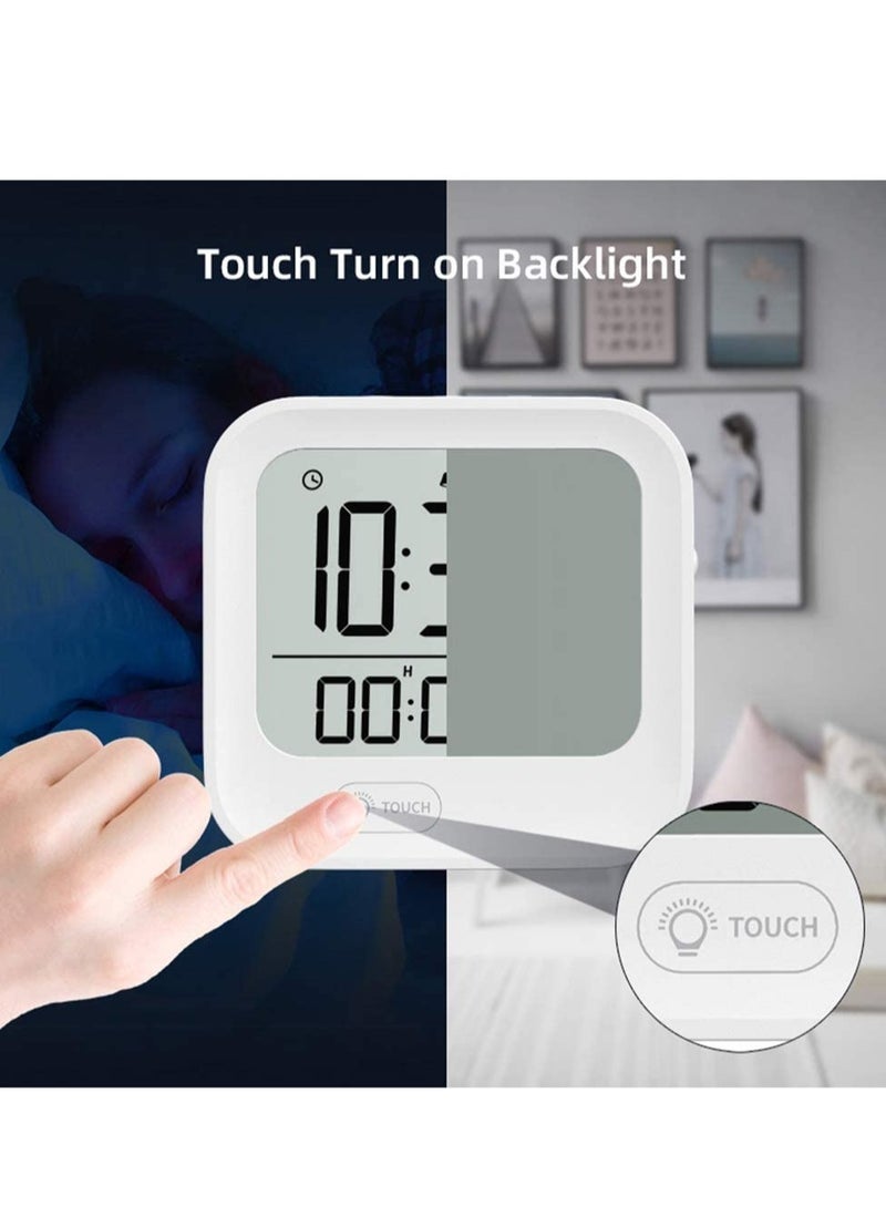 Barakah Kitchen Timer and Alarm Clock, Pomodoro Interval Timer Countdown Clock, Magnetic Tomato Clock Stopwatch, Vibration/Flashing/Loud Mode, 12H/24H Seconds, White Backlight - Image 5