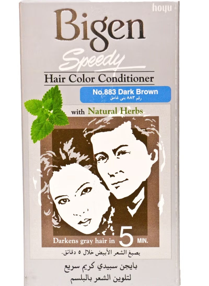 Bigen Speedy Hair Color No.883 Dark Brown - 80G