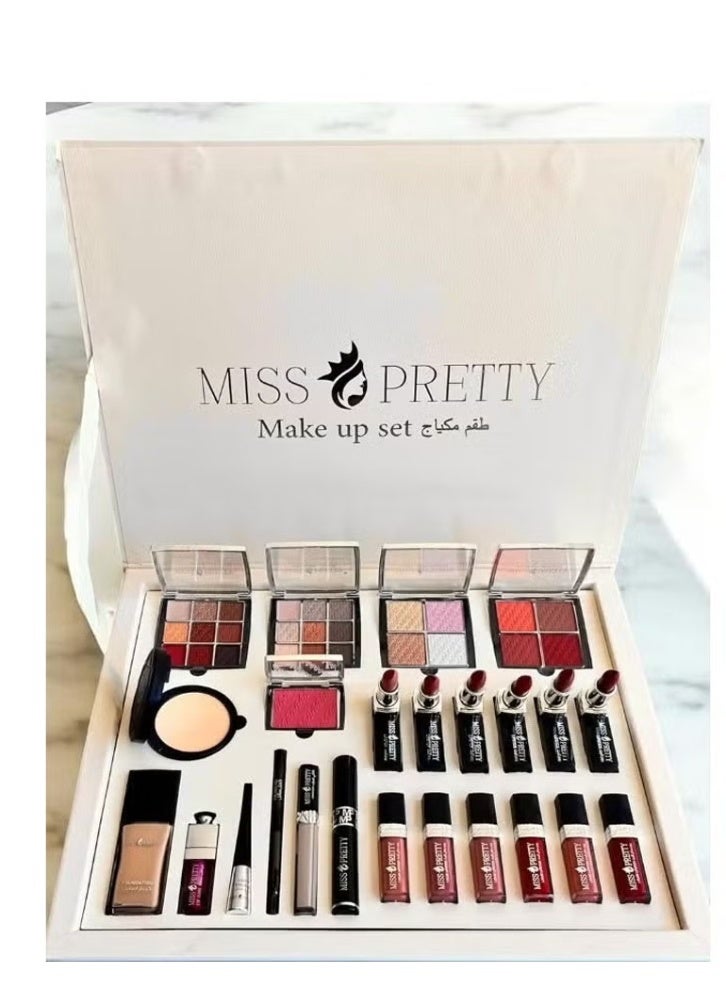 MISS PRETTY A luxurious box makeup set consisting of 24 pieces for a charming and complete look - Image 1