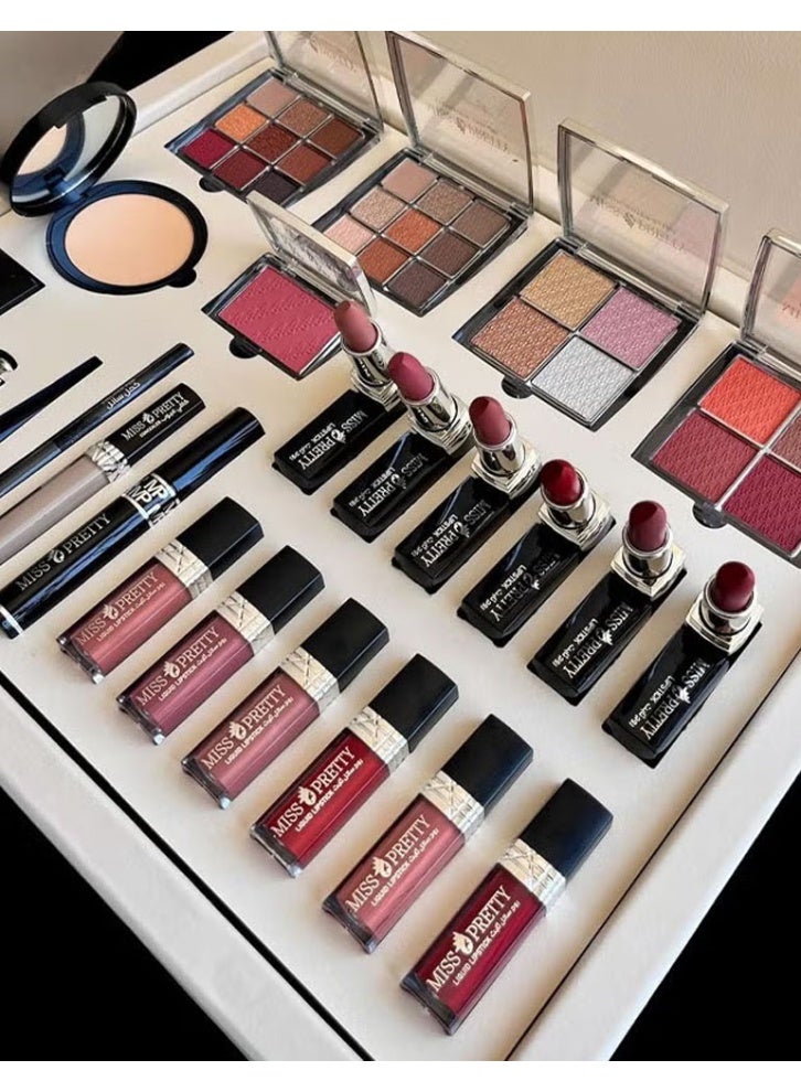MISS PRETTY A luxurious box makeup set consisting of 24 pieces for a charming and complete look - Image 3
