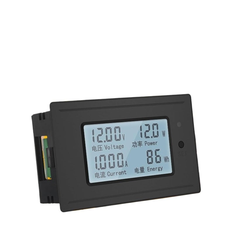 مقياس كهربائي رقمي LCD بجهد من 6 إلى 200 فولت، يقيس الجهد والطاقة والتيار والطاقة في جهاز واحد، مزود بوظائف متعددة؛ قدرة قياس التيار: 20 أمبير/50 أمبير/100 أمبير؛ عرض الجهد والتيار بالأمبير: 20 أمبير (باللغة الصينية) - Image 1