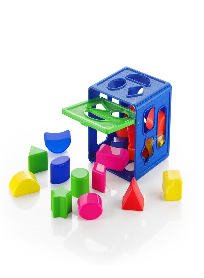 HighRoof Educational Shape Sorter Cube - Sturdy 18 Holes Matching Box Toys for Ages 3+, Safe & Durable - Promotes Hand-Eye Coordination, Fine Motor Skills for Screen (18 Pcs) - Image 3