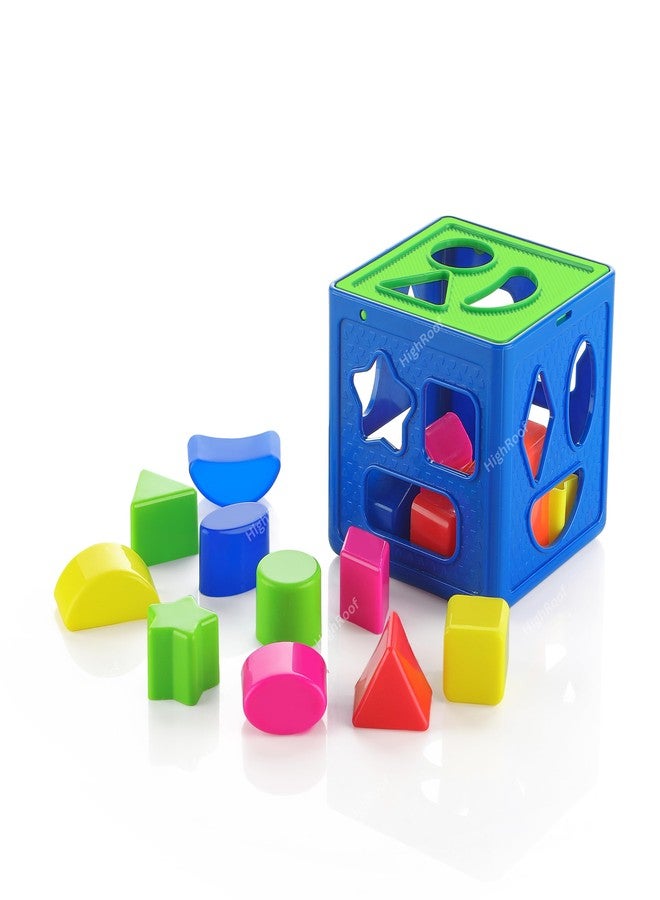 HighRoof Educational Shape Sorter Cube - Sturdy 18 Holes Matching Box Toys for Ages 3+, Safe & Durable - Promotes Hand-Eye Coordination, Fine Motor Skills for Screen (18 Pcs) - Image 2