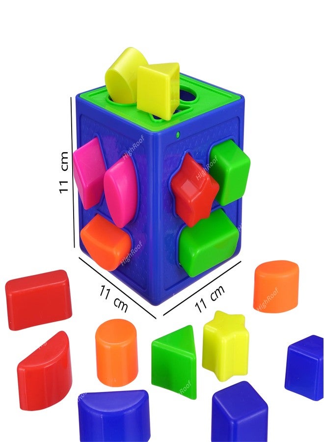 HighRoof Educational Shape Sorter Cube - Sturdy 18 Holes Matching Box Toys for Ages 3+, Safe & Durable - Promotes Hand-Eye Coordination, Fine Motor Skills for Screen (18 Pcs) - Image 4