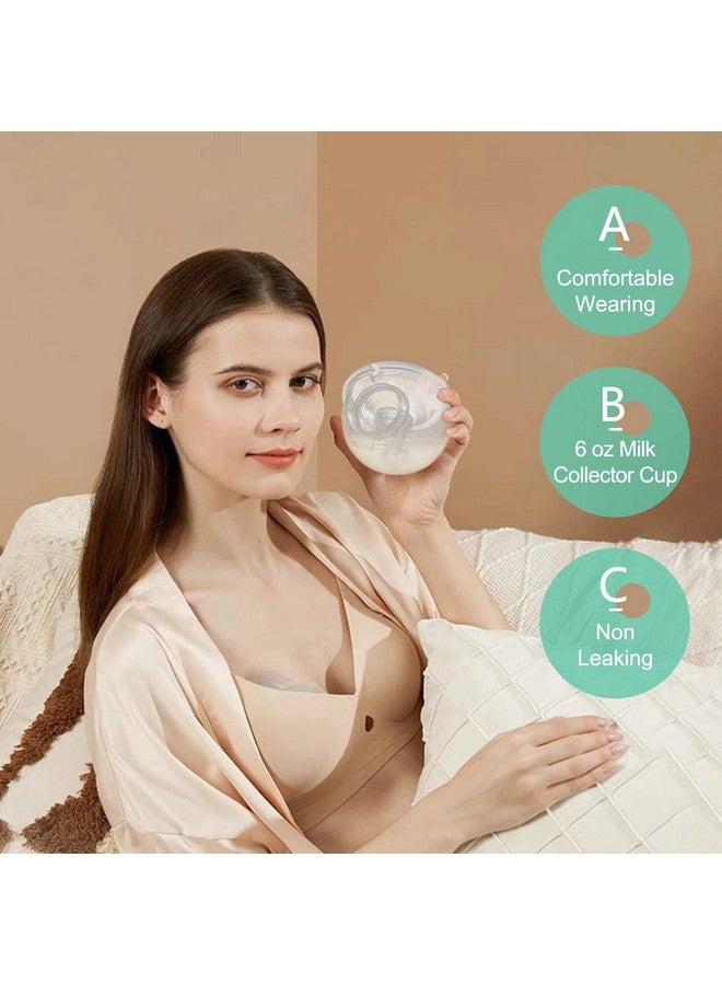 PDFans Wearable Breast Pump Parts Milk Collector Cup Accessories 24mm Compatible with Momcozy/TSRETE S9/S10/S12 Pump Replacement Parts(1 Whole Bowl), Extra 1pcs Duckbill Valve&Silicone Diaphragm - Image 3