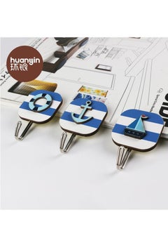 huanyin Wall Sticky Hooks 3 Pieces Kitchen Sticky Hooks , Toilet Sticky Hooks , Car Sticky Hooks , Kids Room Sticky Hooks ,Spoon Sticky Hooks , Kitchen Organizer Hooks Shower Hooks , Towel Sticky Hooks  - Image 2