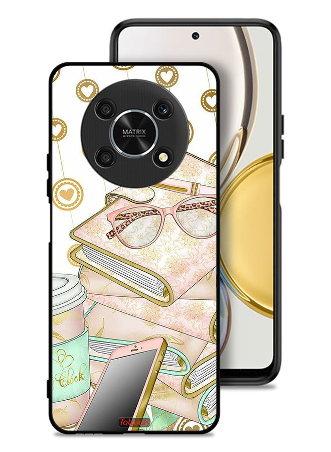 Tolwak Honor X9 5G Protective Case Cover Glasses On Books - Image 1