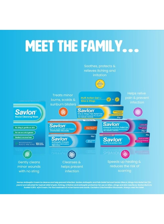 Savlon Antiseptic Cream, Cleanses & Helps Prevent Infection, First Aid for Minor Cuts & Wounds, Spots, Blackheads, Nappy Rash, Sunburn, Sores & Blisters  100g - Image 5