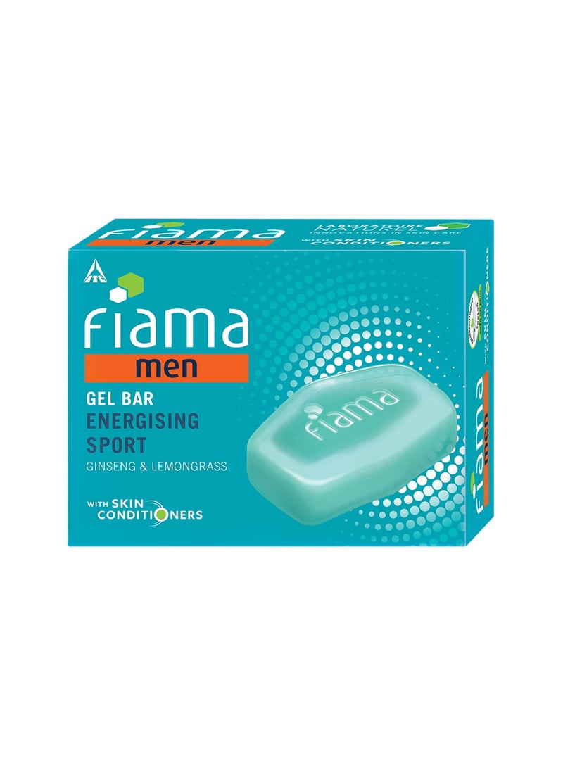 Fiama جل بار رياضي منشط للرجال مع الجنسنغ، الليمون، ومكيفات البشرة - Image 1