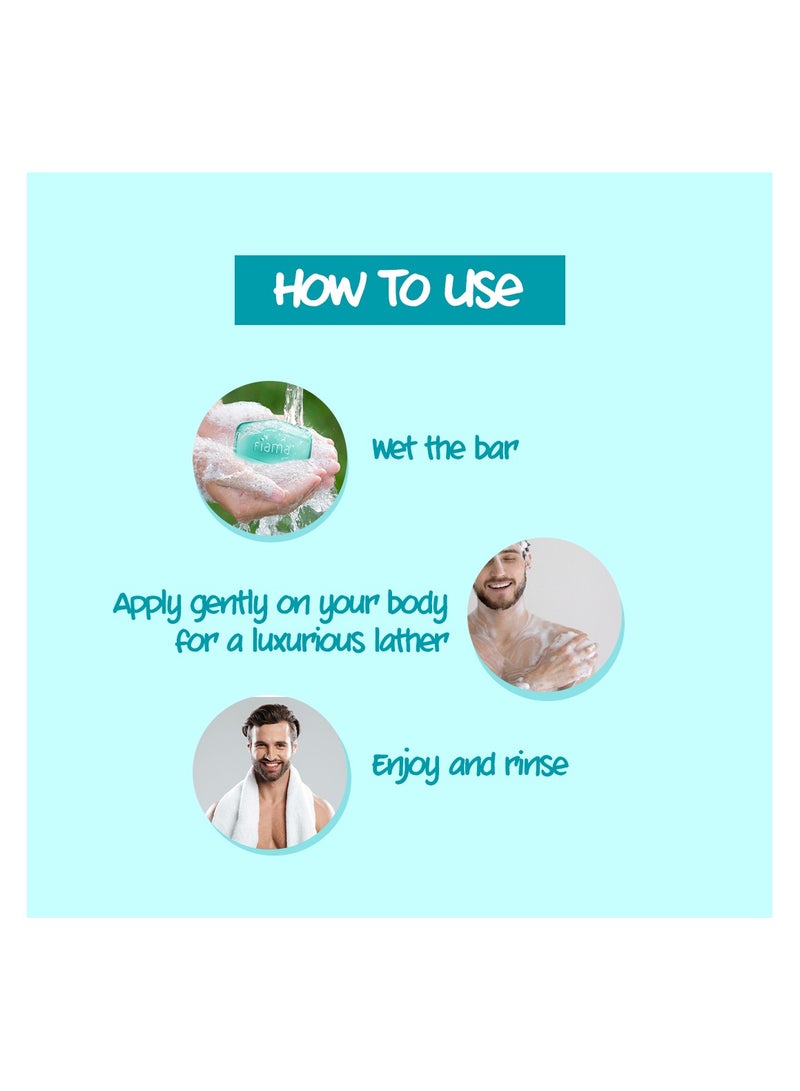 Fiama جل بار رياضي منشط للرجال مع الجنسنغ، الليمون، ومكيفات البشرة - Image 5