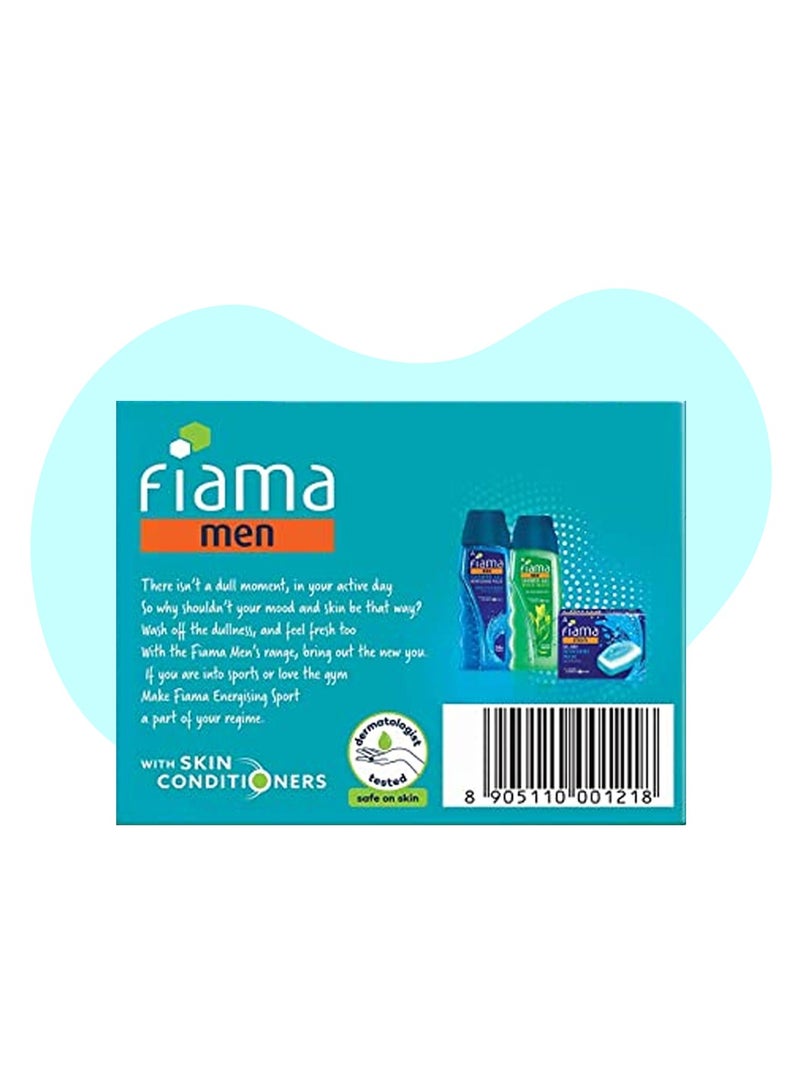 Fiama جل بار رياضي منشط للرجال مع الجنسنغ، الليمون، ومكيفات البشرة - Image 3