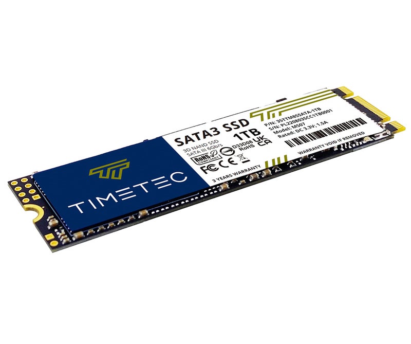 Timetec 1TB SSD 3D NAND SATA III 6Gb/s M.2 2280 NGFF 512TBW Read Speed Up to 550MB/s SLC Cache Performance Boost Internal Solid State Drive for PC Computer Laptop and Desktop (1TB) - Image 3