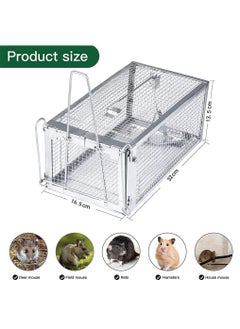 URbazaar Rat and Squirrel Cage Trap,Mouse Trap,Chipmunk Trap Humane Live Rat Trap Cage for Mice and Other Small Rodent Animals  - Image 3