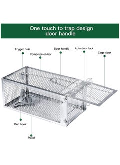 URbazaar Rat and Squirrel Cage Trap,Mouse Trap,Chipmunk Trap Humane Live Rat Trap Cage for Mice and Other Small Rodent Animals  - Image 4