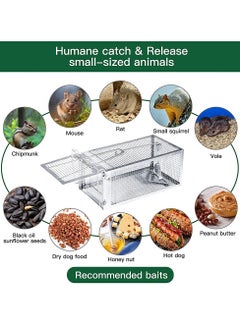 URbazaar Rat and Squirrel Cage Trap,Mouse Trap,Chipmunk Trap Humane Live Rat Trap Cage for Mice and Other Small Rodent Animals  - Image 5