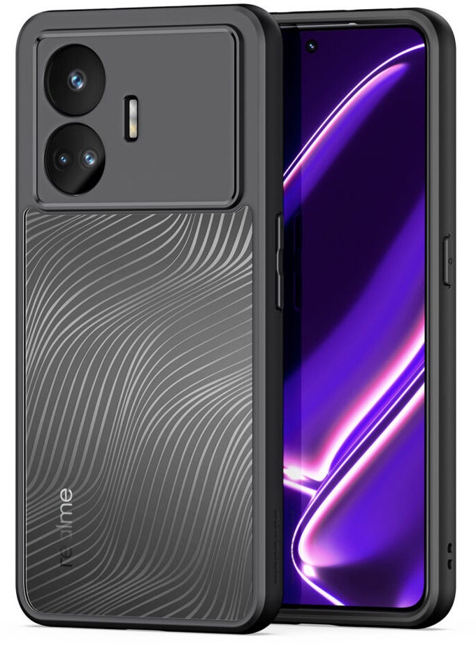 DUX DUCIS Aimo Cover for the Realme GT Neo5 SE mobile phone slim, transparent matte cover made of TPU, polycarbonate, polypropylene, silicone - black - Image 1