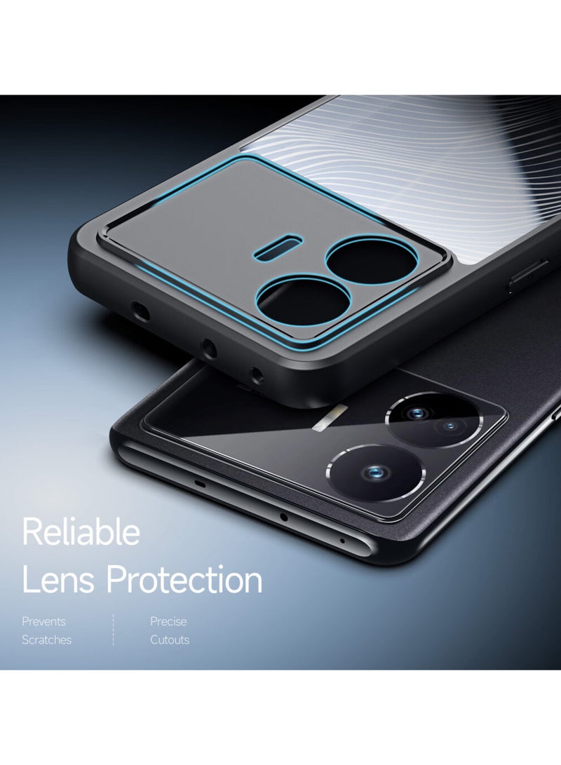 DUX DUCIS Aimo Cover for the Realme GT Neo5 SE mobile phone slim, transparent matte cover made of TPU, polycarbonate, polypropylene, silicone - black - Image 4