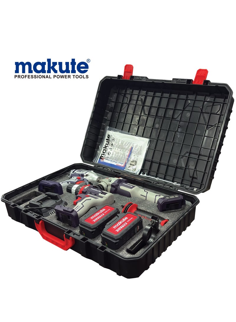 makute Complete Cordless Power Tool Set - Image 1