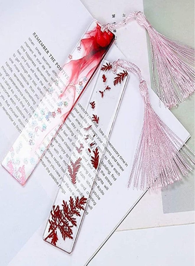 AISHU Present 2PCS Bookmark Resin Mold DIY Rectangular Design Resin Art Mold Epoxy Mold - Image 4