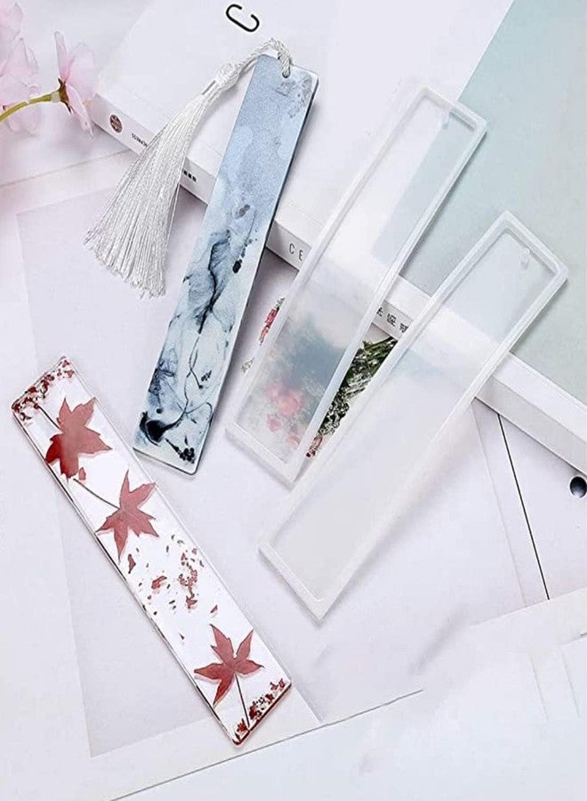 AISHU Present 2PCS Bookmark Resin Mold DIY Rectangular Design Resin Art Mold Epoxy Mold - Image 3