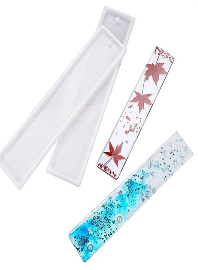 AISHU Present 2PCS Bookmark Resin Mold DIY Rectangular Design Resin Art Mold Epoxy Mold - Image 2