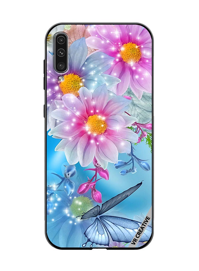 VR CREATIVE Protective Case Cover For Samsung Galaxy A70/A70s Beautiful Flowers And Butterfly Design Multicolour - Image 1
