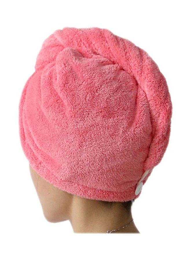 منشفة استحمام ميكروفايبر باللون الوردي الأحمر - Image 1