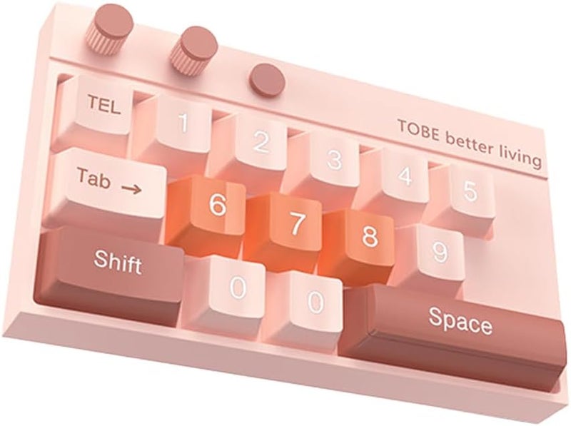 Temporary Car Parking Card Number Plate with Luminous Keyboard Design, Hidden Dashboard Phone Number Plate for Car Privacy and Decor, Mechanical Key Style Stress Relief Accessory (Purple) - Image 2