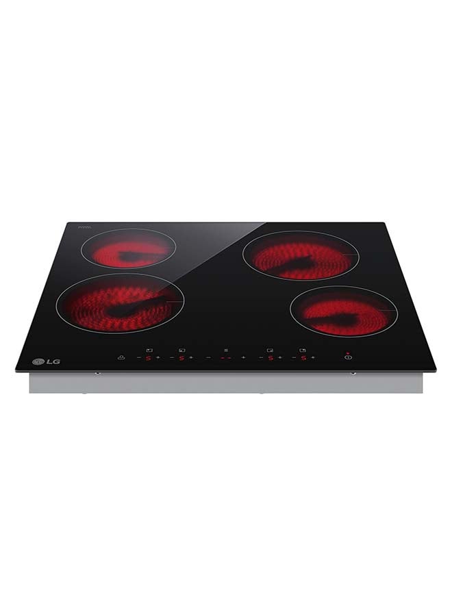 LG Built-in Electric Hob With 4 Burners CBEZ2414B Black - Image 2