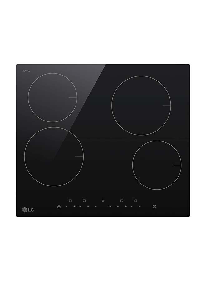 LG Built-in Electric Hob With 4 Burners CBEZ2414B Black - Image 1