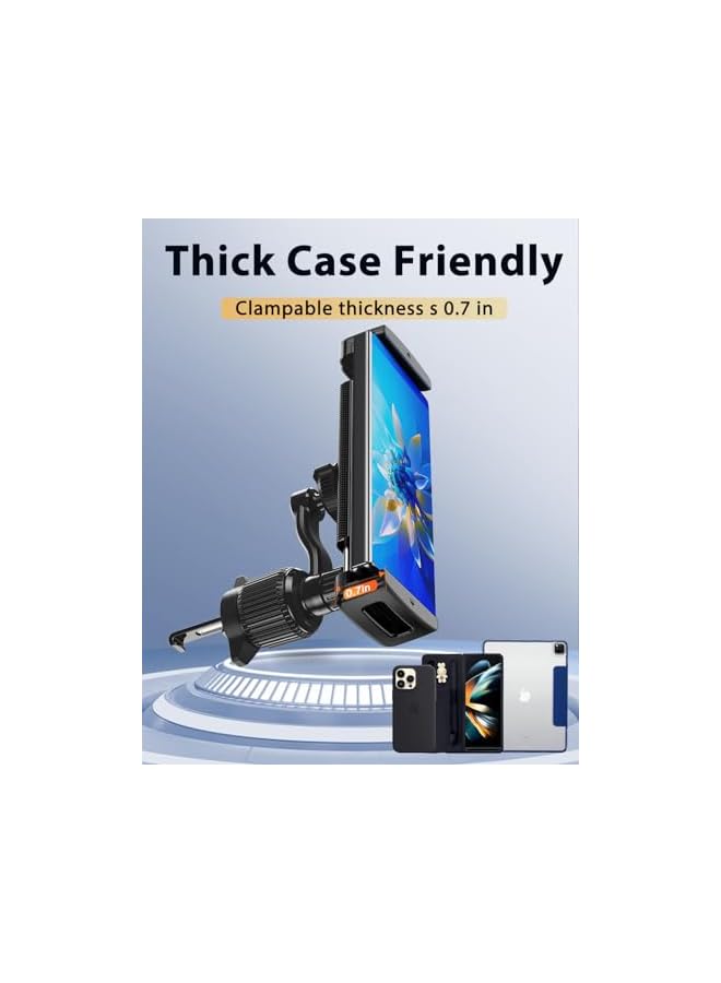 S-TOP Long Arm Car Phone Mount for Samsung Galaxy Z Fold 6 5 4 3 - Tablet Holder for Car Air Vent Handsfree, 360° Rotatable Fit for iPad Mini 6 iPad Pro iPad Air Pixel Fold and More 4-12.9" Device - Image 4
