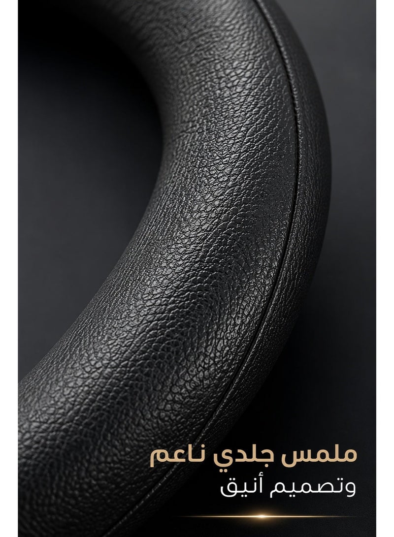 GROWPAL Silicone Steering Wheel Cover 38cm – Soft Anti-Slip Grip, Heat Resistant, Universal Fit, Black - Image 3