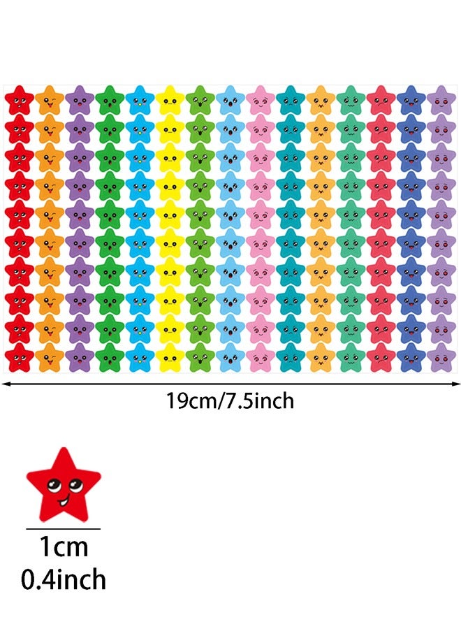 ملصقات مكافآت رياض الأطفال الخماسية الخماسية المكونة من 1500 قطعة لملصقات هدايا حفلات الأطفال الخماسية المكافآت الرياضية الرمضانية - Image 3