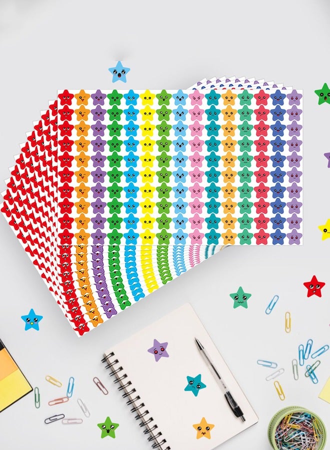 ملصقات مكافآت رياض الأطفال الخماسية الخماسية المكونة من 1500 قطعة لملصقات هدايا حفلات الأطفال الخماسية المكافآت الرياضية الرمضانية - Image 2