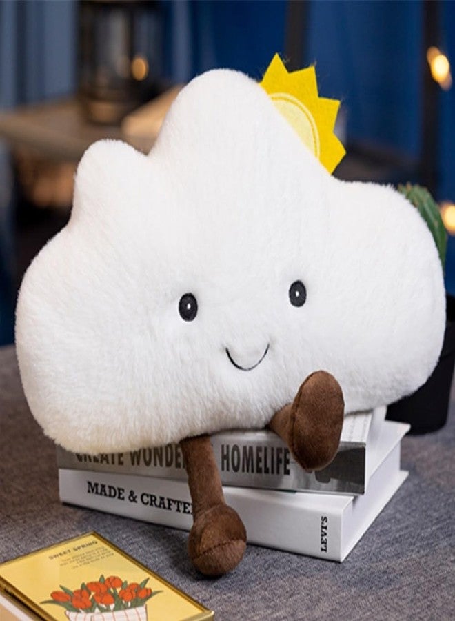 OUKEYI Cloud Cushion Pillow - Cartoon Clouds Shaped Throw Pillows Waist Rest Bedrest Reading Pillows Chair Back Cushion for Bedroom Office Car - Image 3