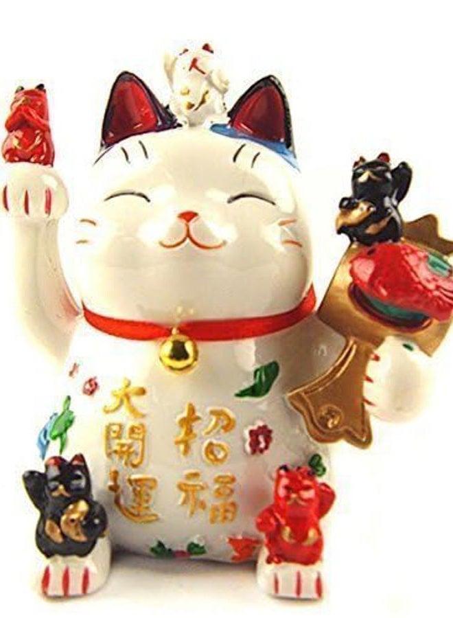 Betterdecor Feng Shui Maneki Neko Lucky Cat Coin Bank - Image 2