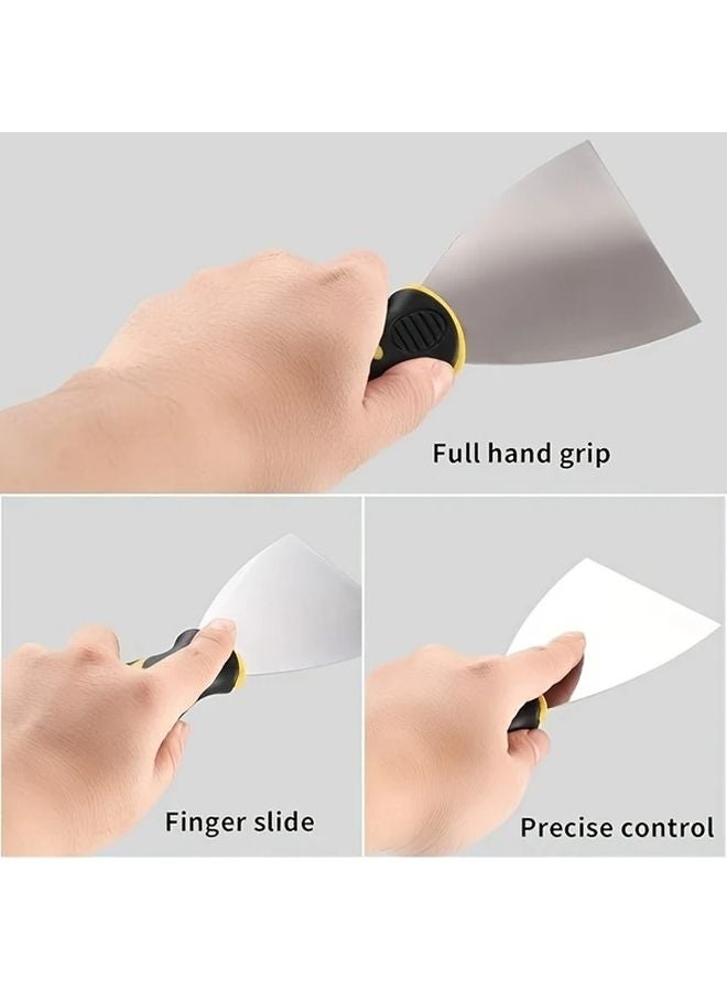 8pcs Stainless Steel Spatula Set Drywall Tool Putty Knife Scraper Palette - Image 5
