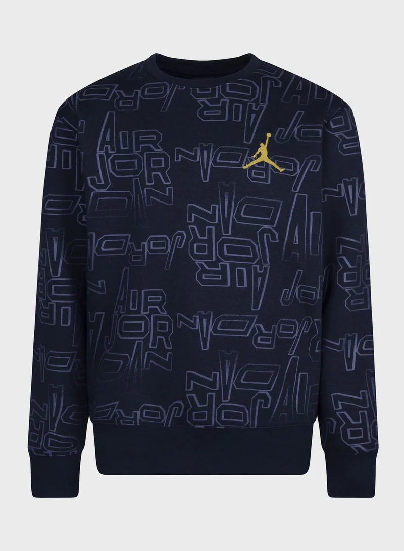 Jordan Kids Jordan Flight B&G Fleece Crew Hoodie