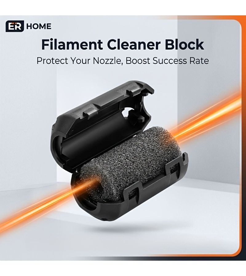 3D Printer Filament Cleaner 2pcs Dust Removal Sponge Filter For 1 75mm 3mm PLA ABS PETG Universal Filament Cleaner Kit - Image 5